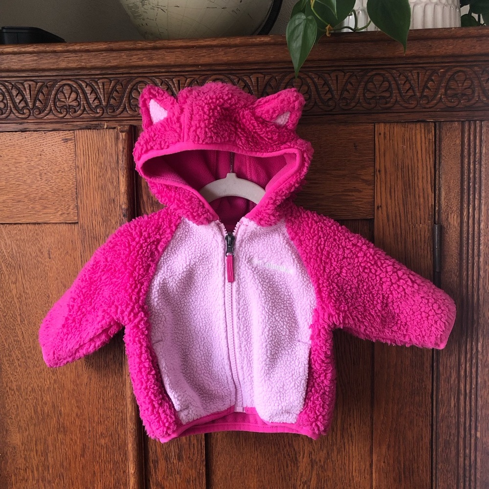 Columbia Baby Girls Fox Hooded Fleece Jacket